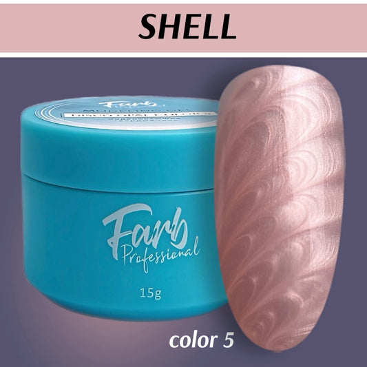 FARB SHELL #5 color  gel, (15ml)