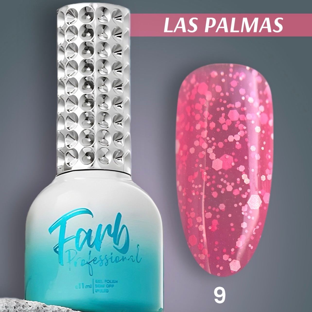 FARB LAS PALMAS #9 UV/LED Gel Color, 11ml