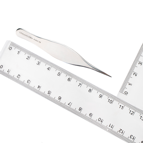 STALEKS PRO Pedicure Tweezers for Splinters, PODO11 (TP-11)