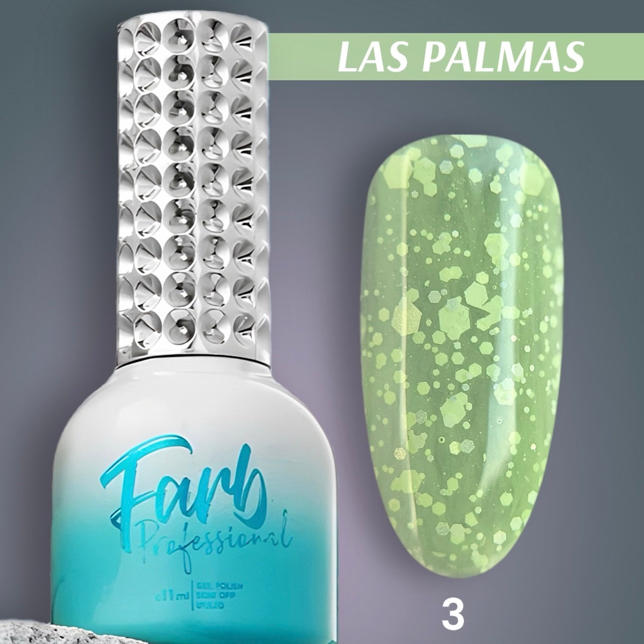 FARB LAS PALMAS #3 UV/LED Gel Color, 11ml