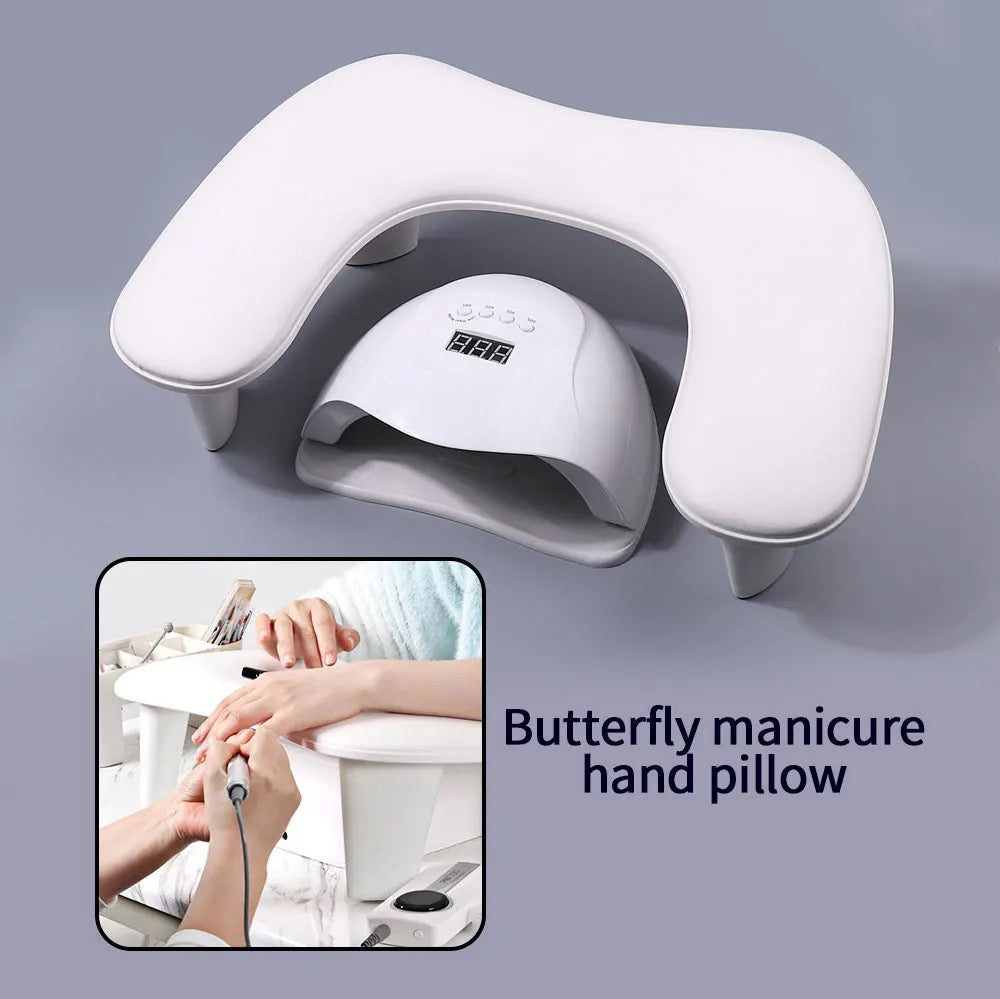 Manicure Nail Stand (Over Lamp) - Matte or Glossy (Butterfly Arm Rest)