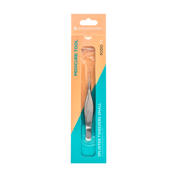 STALEKS PRO Pedicure Tweezers for Splinters, PODO11 (TP-11)