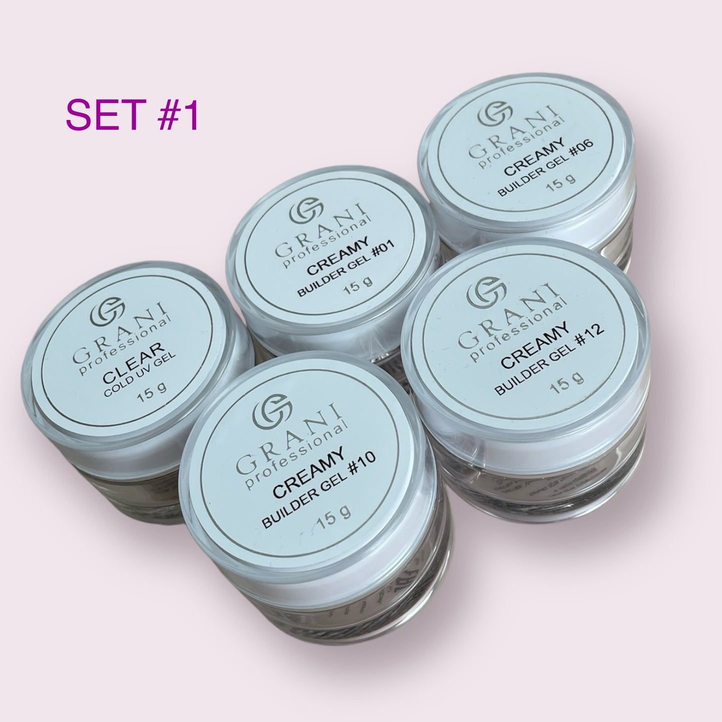 GRANI CREAMY UV GEL SET #1 (15 g)