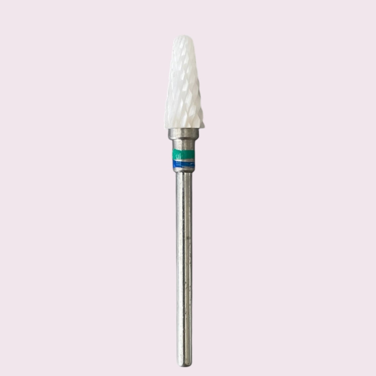 Ceramic Nail Bit for Removal Cone, Green +Blue(1), Right handed for hard gel/acrylic