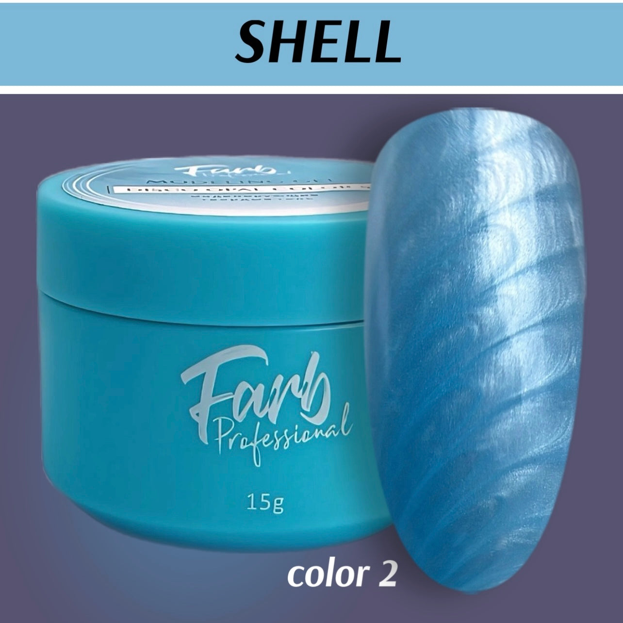 FARB SHELL #2 color  gel, (15ml)