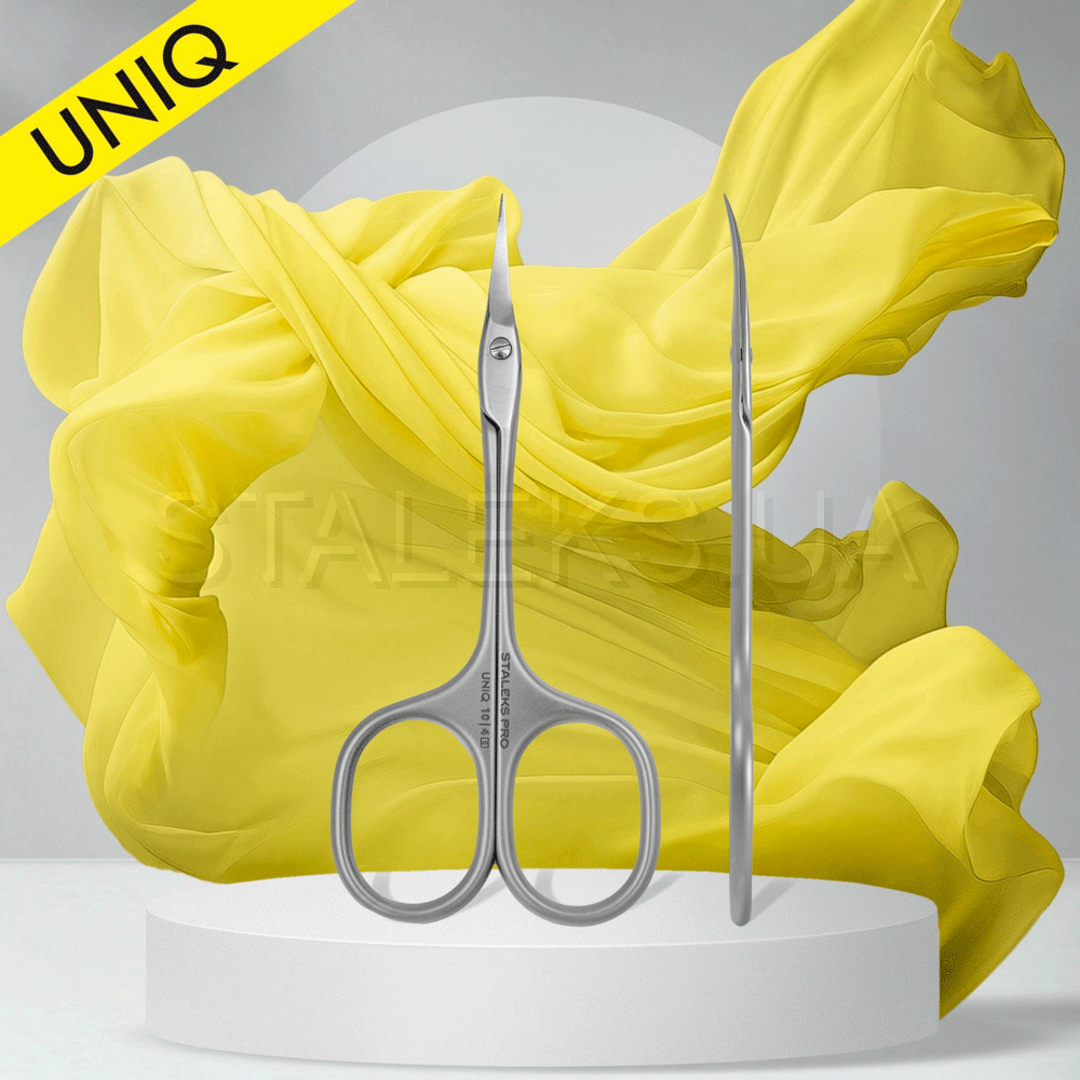 STALEKS PRO CUTICLE SCISSORS “BALLERINA” UNIQ 10 TYPE 4, SQ-10/4