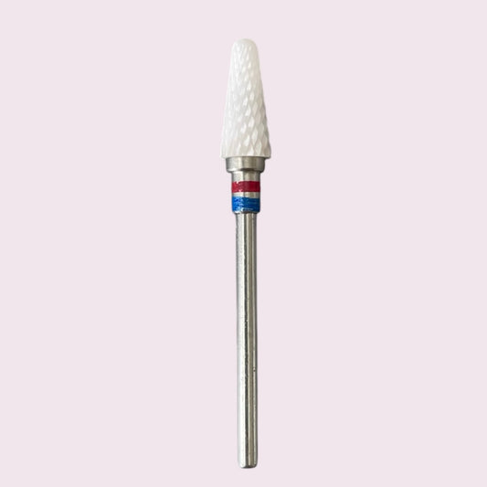 Ceramic Nail Bit for Removal Cone, Red+Blue, Right handed