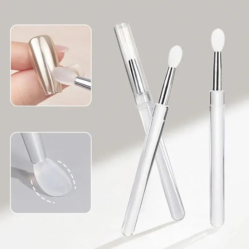 Silicone Brush for nail chrome powder, 1pc