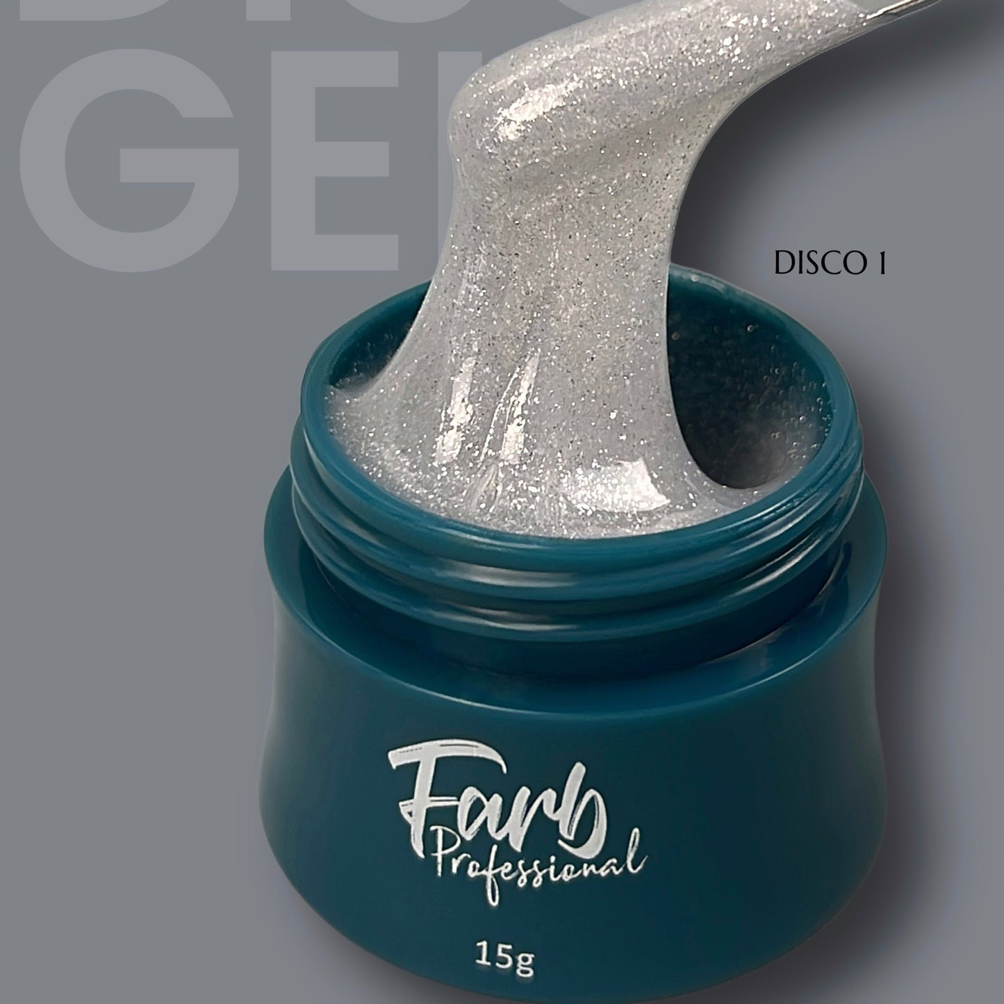 FARB  DISCO FLASH UV GEL, hard (15g), Tone #1