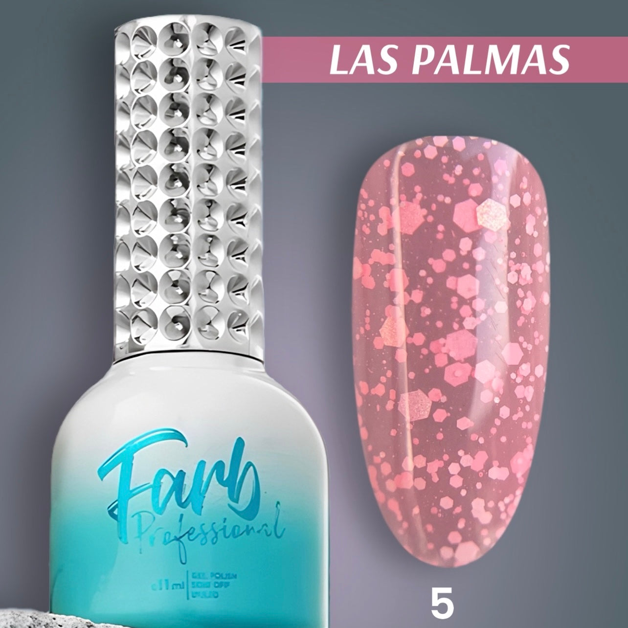 FARB LAS PALMAS #5 UV/LED Gel Color, 11ml