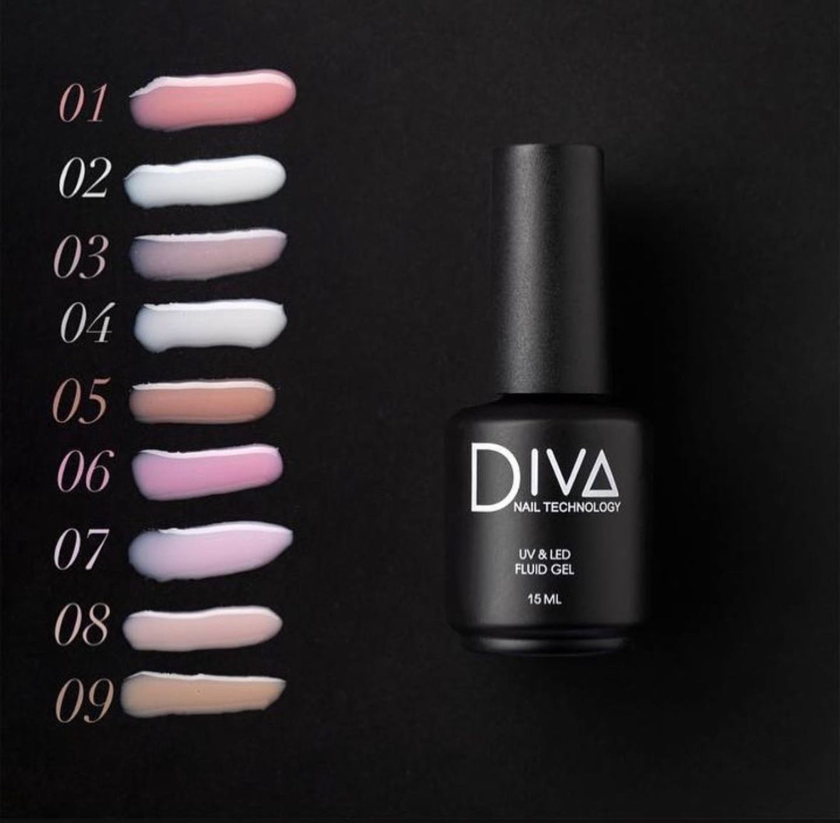 DIVA FLUID Gel #4 , (15ml)