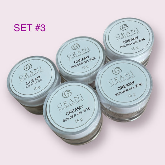 GRANI CREAMY UV GEL SET #3 (15 g)