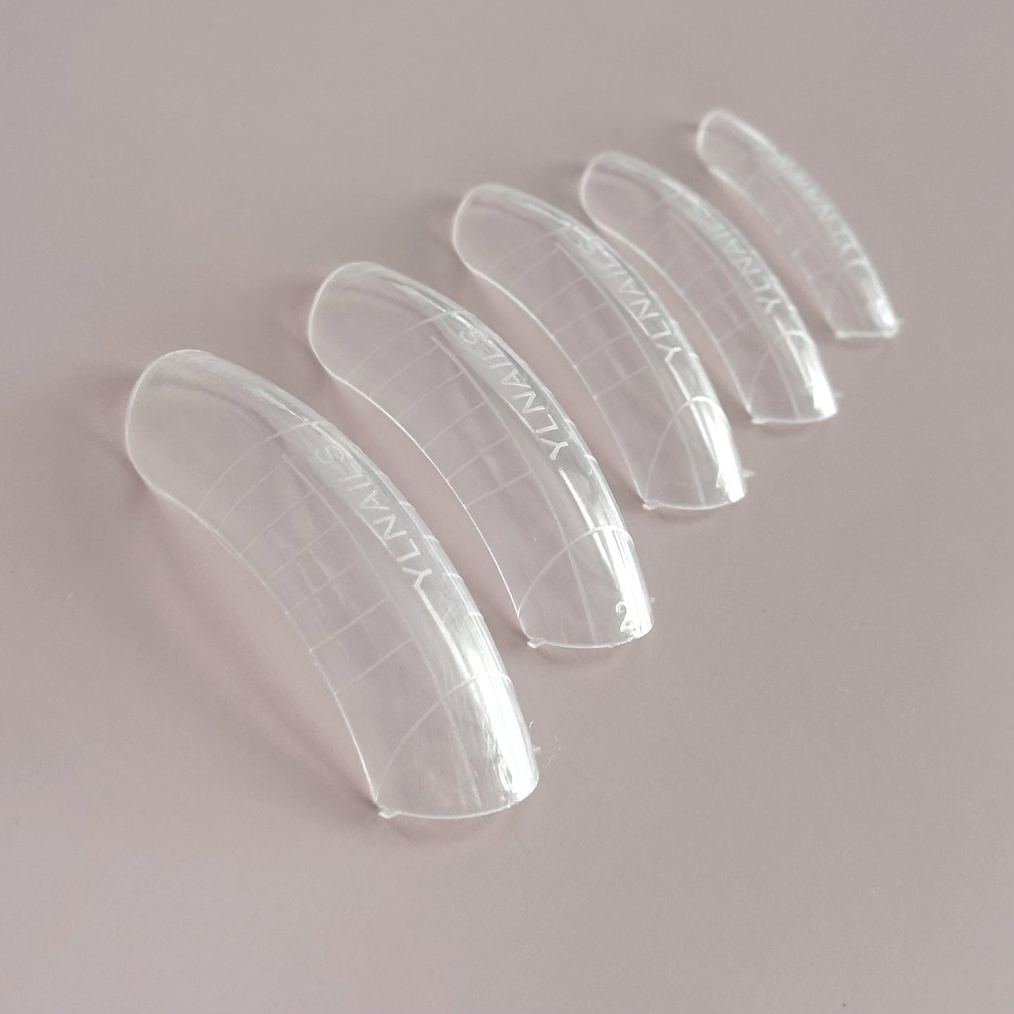 Dual Nail Forms #13 clear for acrygel, polygel, 120pc