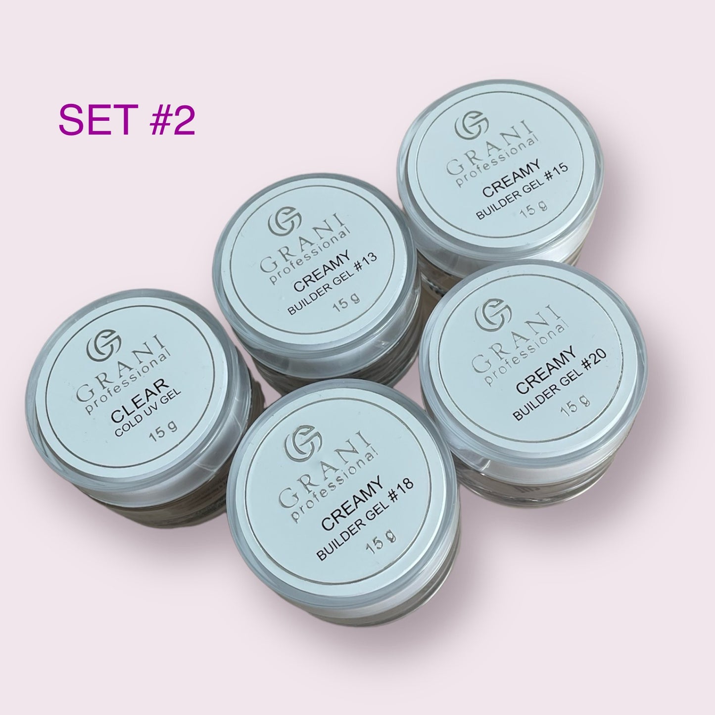 GRANI CREAMY UV GEL SET #2 (15 g)