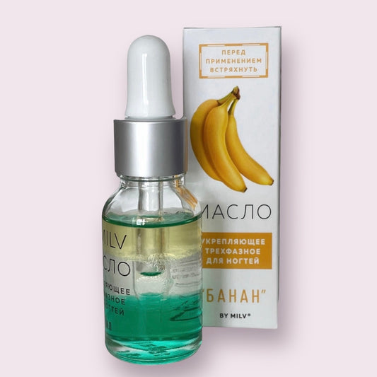 Three-phase oil for strengthening and growing nails, BANANA