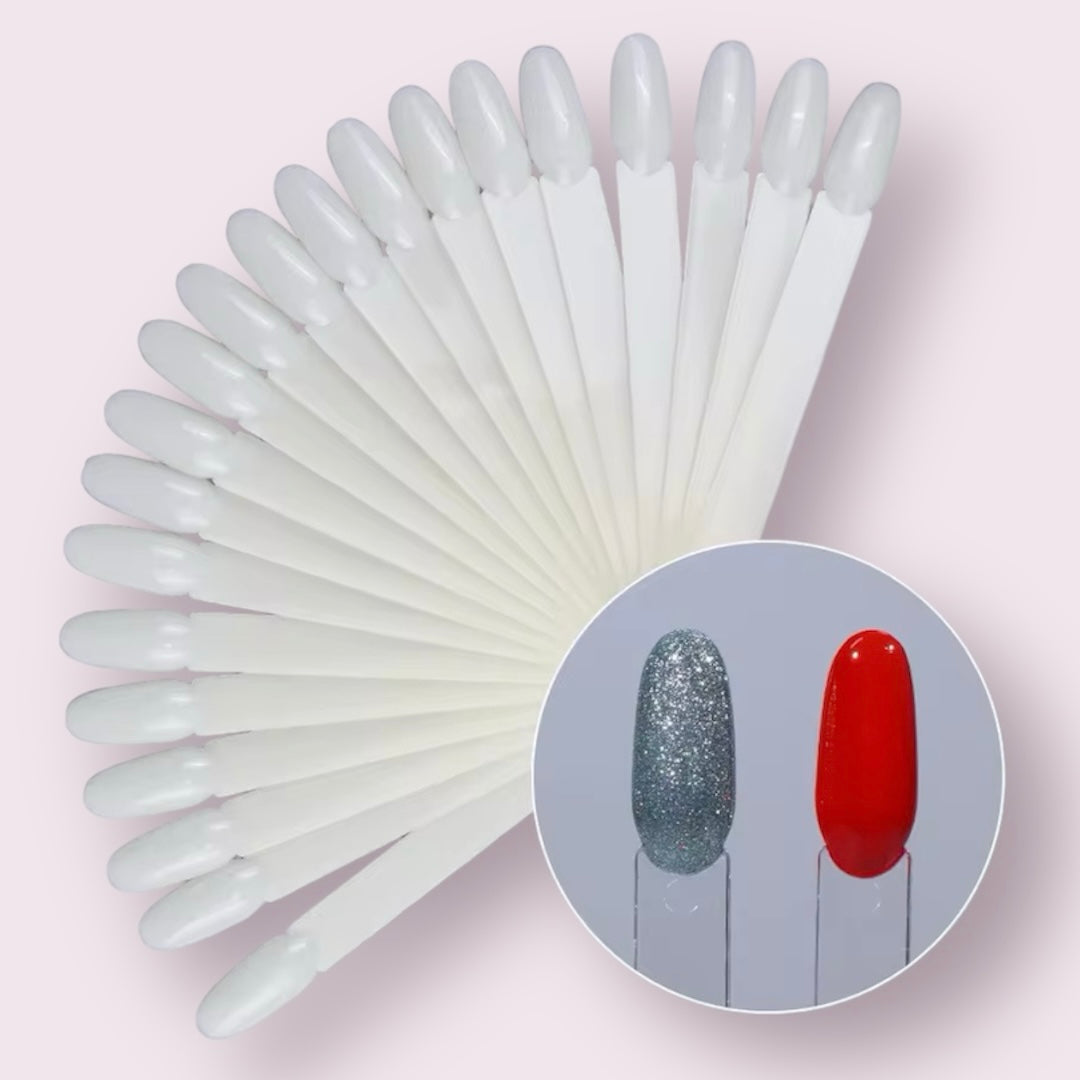 Plastic Nail Tips 50pc, oval