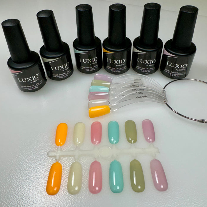 LUXIO by AKZENTZ - NEW! All Full Size (6pc x 15ml ) PARADISO Collection