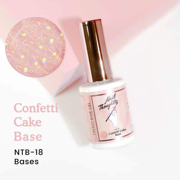 Nail Thoughts NTB-18 Confetti Cake Base