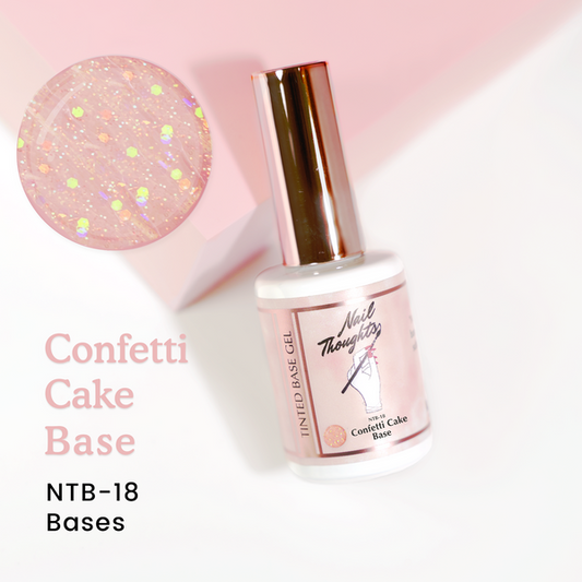 Nail Thoughts NTB-18 Confetti Cake Base