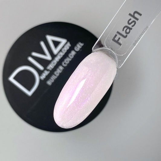 DIVA BUILDER COLOR COLD GEL - FLASH w/shimmer (30g)