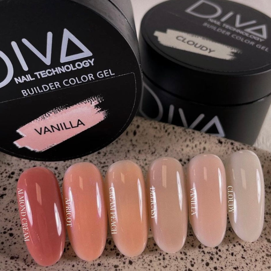 DIVA BUILDER COLOR COLD GEL - WOMANLY w/shimmer (30g)