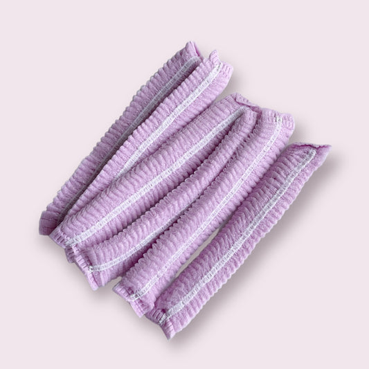 Disposable protective hair caps, 25pc, LIGHT LAVENDER