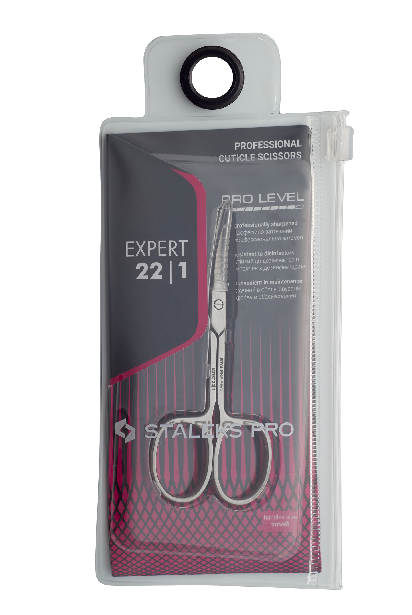 STALEKS PRO EXPERT SE-22/1 CUTICLE SCISSORS (BLADE 21 MM)