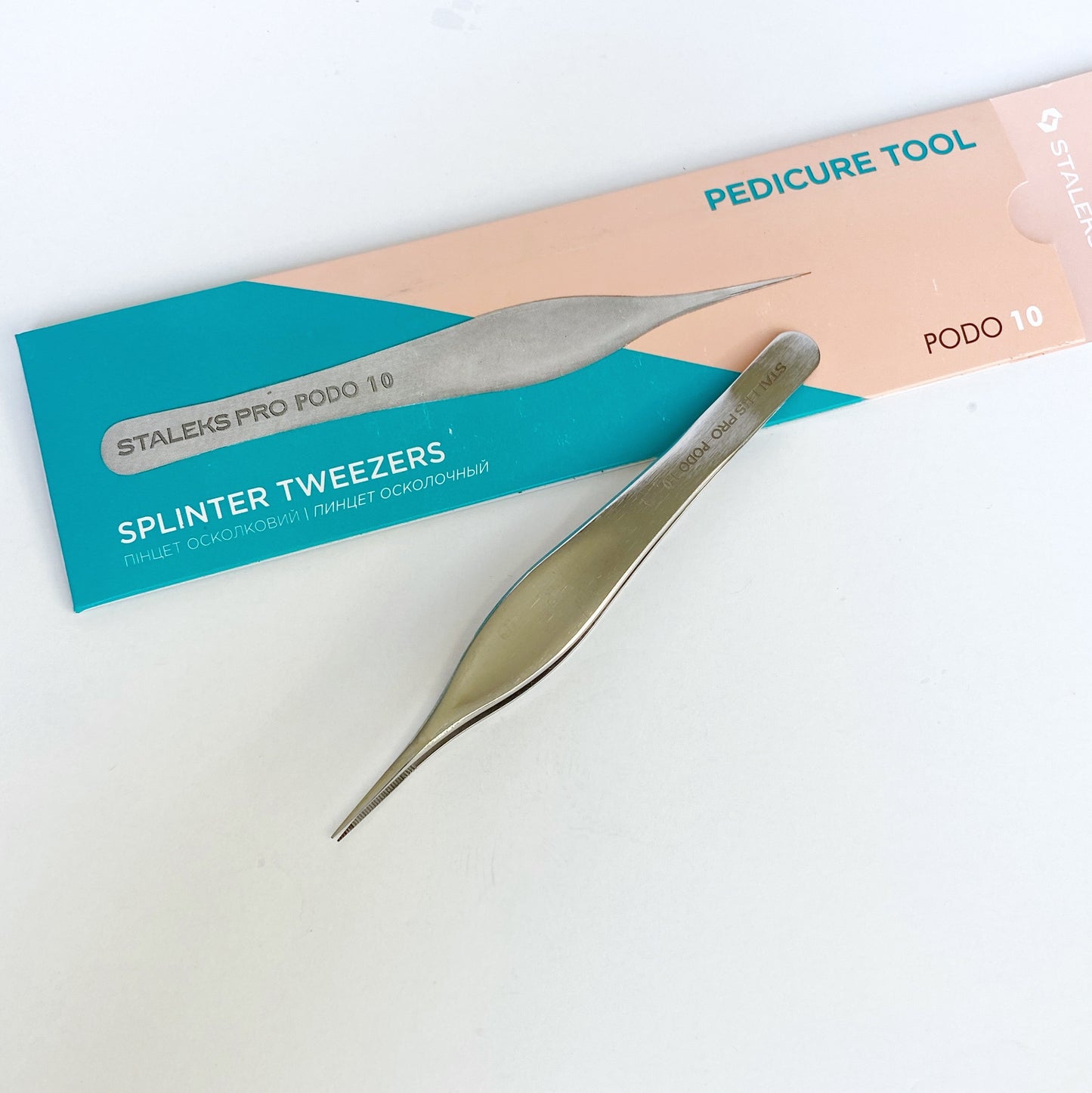 STALEKS PRO Pedicure Tweezers for Splinters, PODO10 (TP-10)