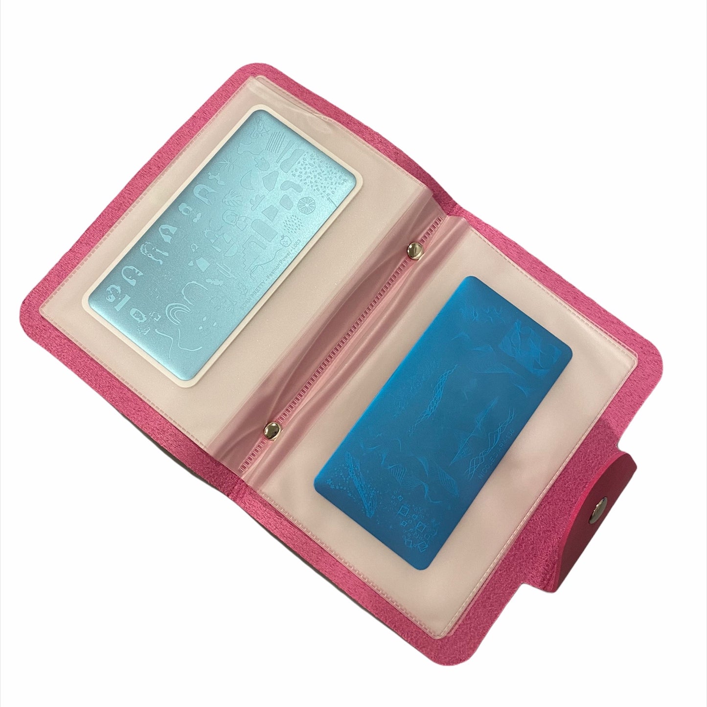 Binder for Stamping plates, 16 Pocket, Pink