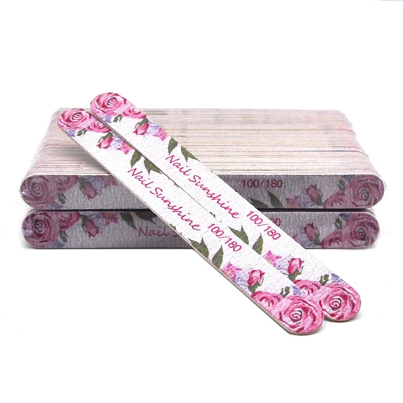 Nail File (wood) 100/180, 50 pc