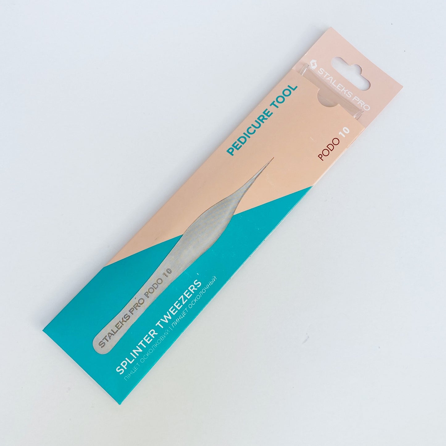 STALEKS PRO Pedicure Tweezers for Splinters, PODO10 (TP-10)