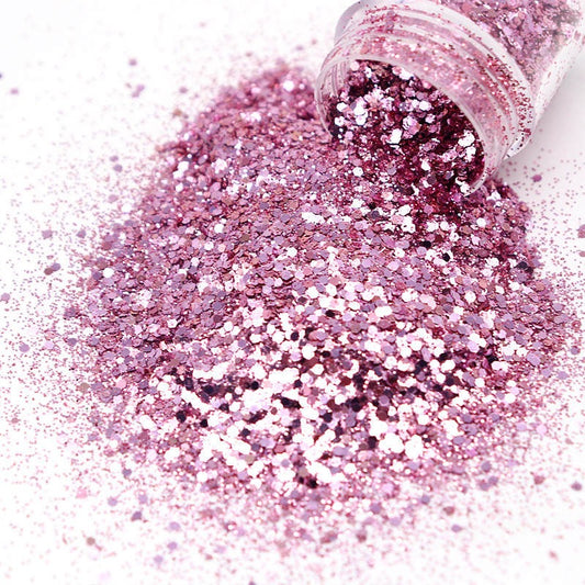 Glitter for  nail, pink