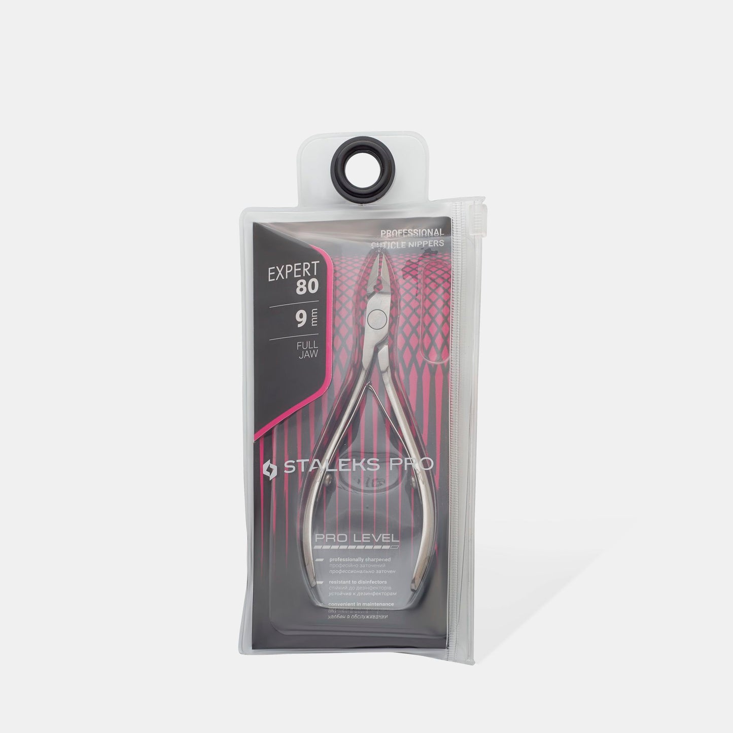 STALEKS PRO Expert Cuticle Nippers, model NE-80-9 (9mm edge)