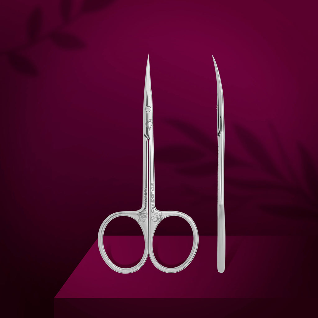 STALEKS PRO EXCLUSIVE SX-22/1m CUTICLE SCISSORS (BLADE 20 MM) "Magnolia”