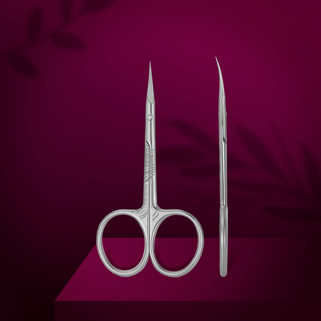 STALEKS PRO EXCLUSIVE SX-22/2m CUTICLE SCISSORS (BLADE 20 MM) "Magnolia”